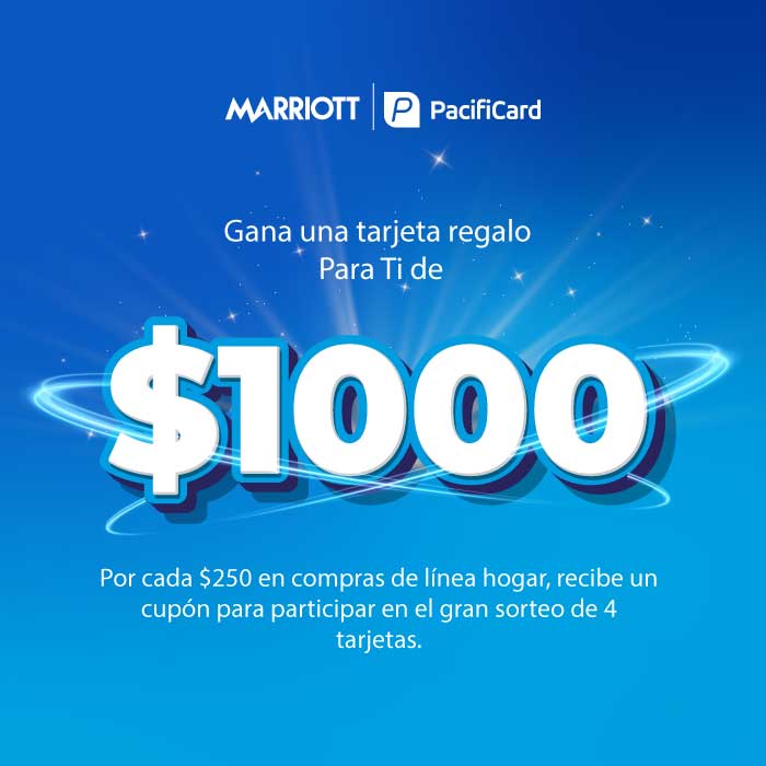 Participa en el sorteo de 4 tarjetas Para Ti de $1.000